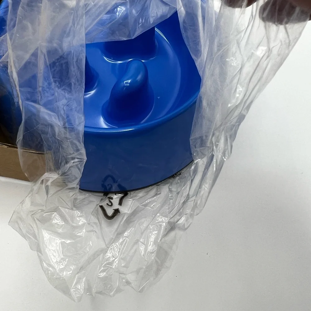 Flexzion slow feeder Blue dog bowl small New In Box perfect for small dogs 🐕